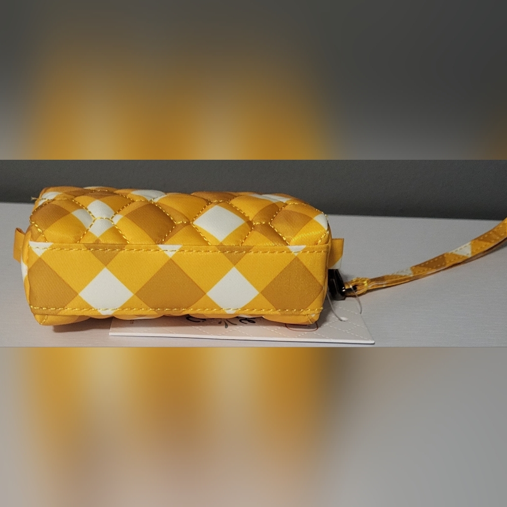 For Bagobsessed2026.                     NWT Lug Blimp Wristlet (Ginham Mustard) - Picture 4 of 5